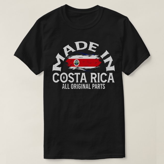 Born in Costa Rica T-Shirt (Design Front)