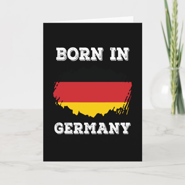 Born In Germany Germany Card (Front)