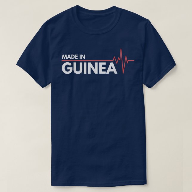 Born In Guinea Africa African Country Of Birth  T-Shirt (Design Front)