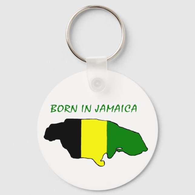 Born In Jamaica Keychain (Front)