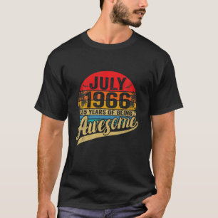 Born In July 1966 Limited Edition 55Th Birthday 55 T-Shirt