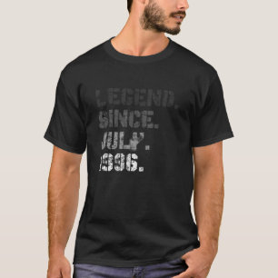 Born In July 1996 Legend 25 Yrs Old 25Th Birthday T-Shirt