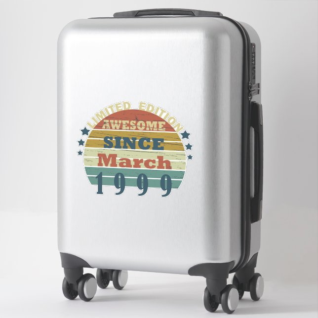 born in march 1999 vintage birthday (Suitcase)
