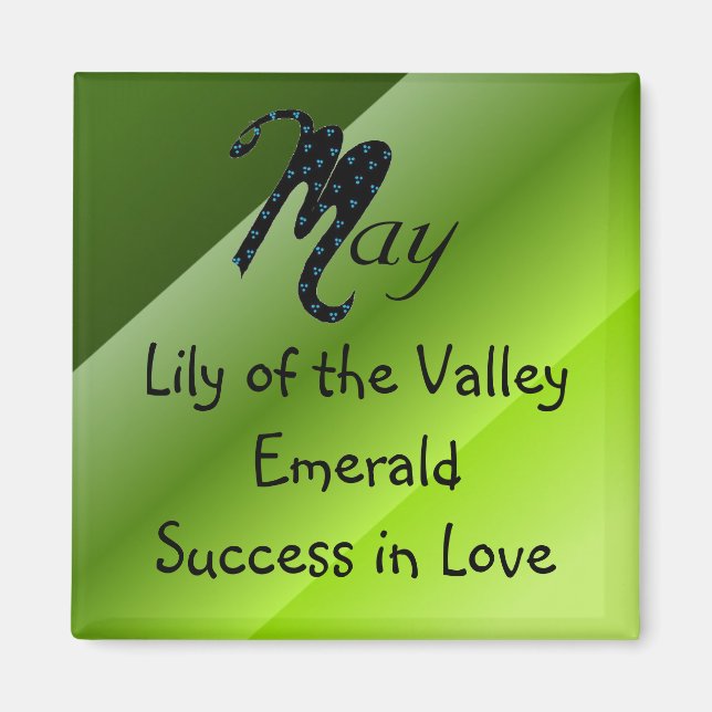 Born in May Magnet (Front)