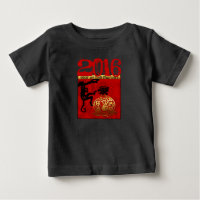 Born in Monkey Year Custom Year Baby Tee