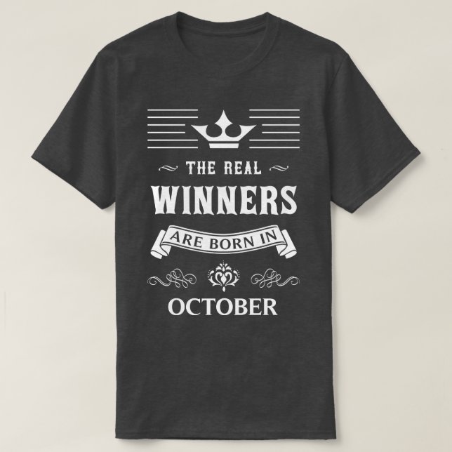 Born in october T-Shirt (Design Front)