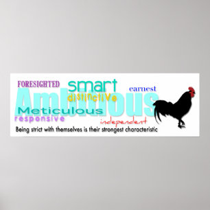 Born in Rooster Year Personality Poster 1