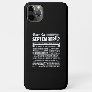 Born in september virgo funny birthday gift iPhone 11 pro max case