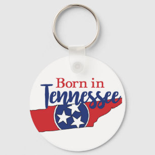 Born in Tennessee State Symbols Volunteer State Key Ring