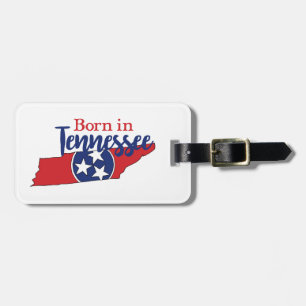Born in Tennessee State Symbols Volunteer State Luggage Tag
