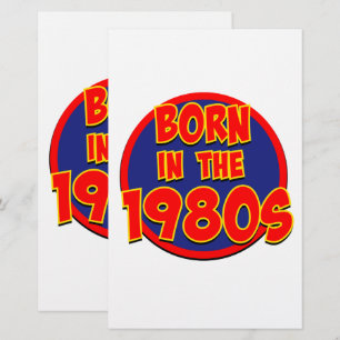 Born in the 1980s stationery