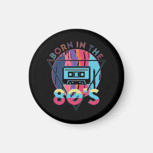 Born in The 80's Vintage Cassette Tape Magnet