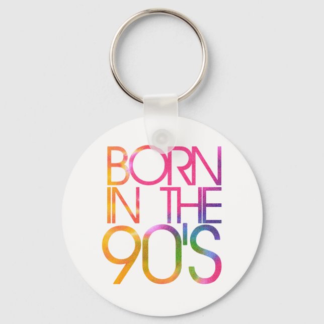 Born in the 90s key ring (Front)