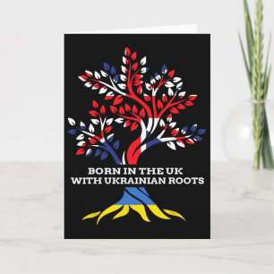 Born In The Uk With Ukrainian Roots Ukraine Englis Card