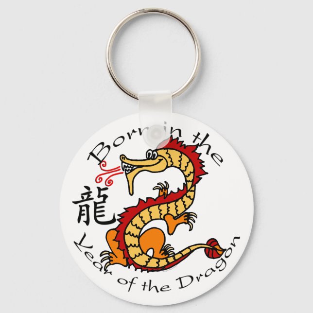Born in the Year of the Dragon (Chinese) Key Ring (Front)