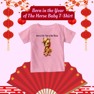 Born in the Year of the Horse Baby T-Shirt
