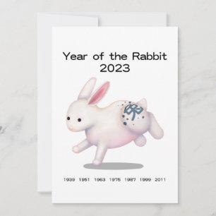 "Born in the Year of the Rabbit" 2023 Personalised