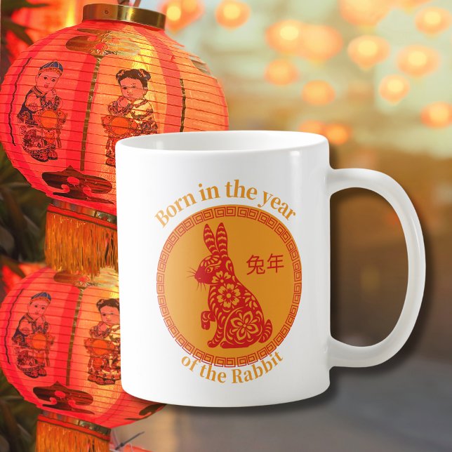 Born in the year of the Rabbit – Chinese Zodiac Coffee Mug (Creator Uploaded)