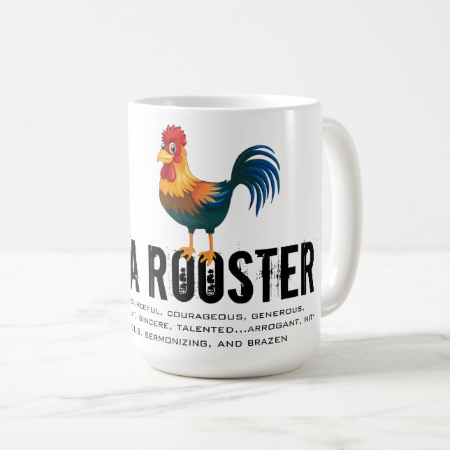 Born in the Year of the Rooster Coffee Mug (Front Right)