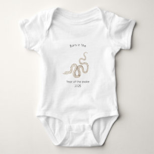 Born in the Year of the Snake Chinese Zodiac Baby Bodysuit