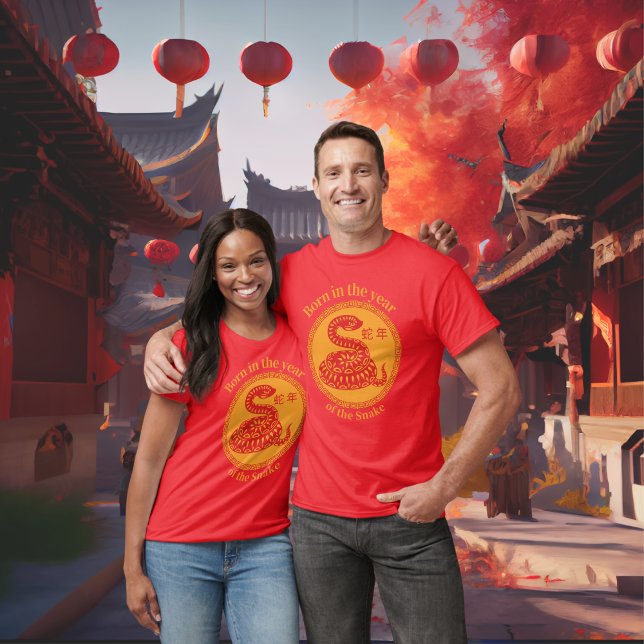 Born in the year of the Snake – Chinese Zodiac T-Shirt (Creator Uploaded)