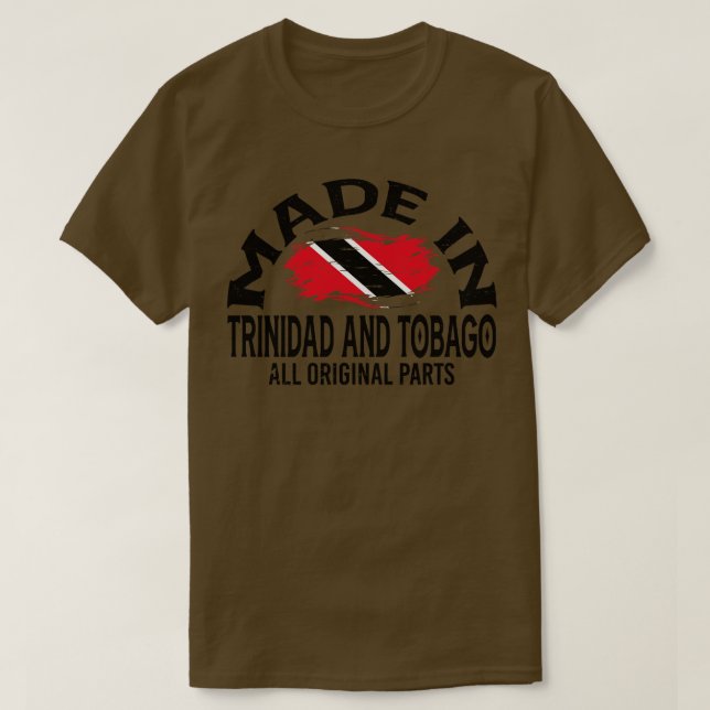 Born in Trinida and Tobago T-Shirt (Design Front)