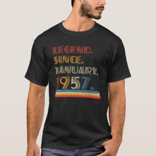 Born January 1957 Legend Since January 1957 65 Yea T-Shirt