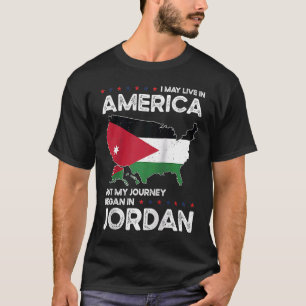 Born Jordanian Jordan American USA Citizenship Rag T-Shirt