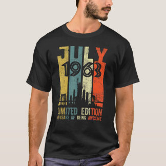 Born July 1963  60th Birthday T-Shirt
