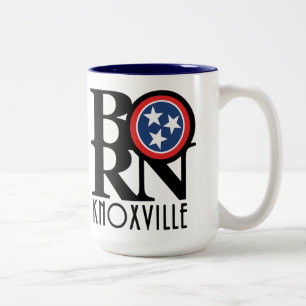 BORN Knoxville Tennessee 15oz Two-Tone Coffee Mug