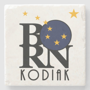 BORN Kodiak Alaska Stone Coaster