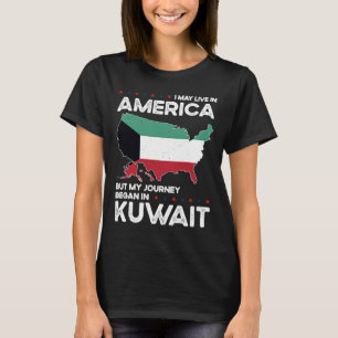 Born Kuwaiti Kuwait American USA Citizenship T-Shirt