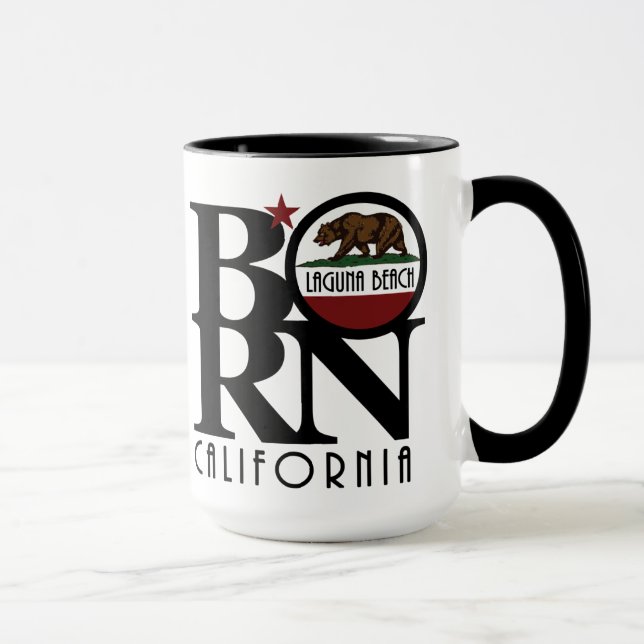 BORN Laguna Beach CA 15oz Mug (Right)