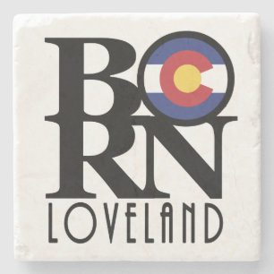 BORN Loveland Colorado Stone Coaster