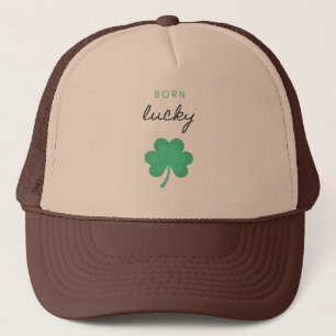 "BORN LUCKY SHAMROCK" HAT