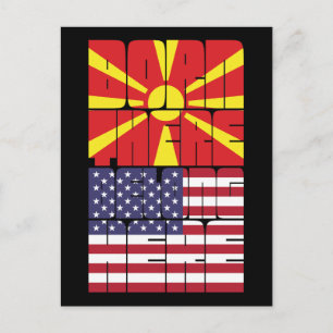 Born Macedonia Belong American Postcard