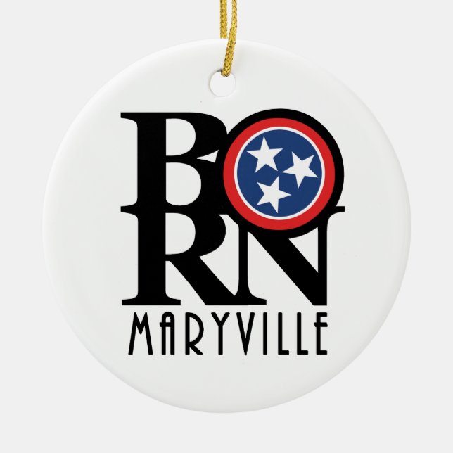 BORN Maryville Ceramic Ornament (Front)