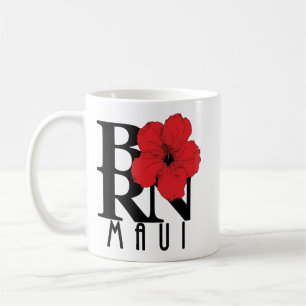 BORN Maui Red Hibiscus 11oz Coffee Mug