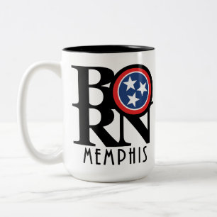 BORN Memphis Tennessee 15oz Two-Tone Coffee Mug