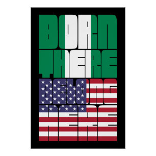 Born Nigeria Belong American Poster