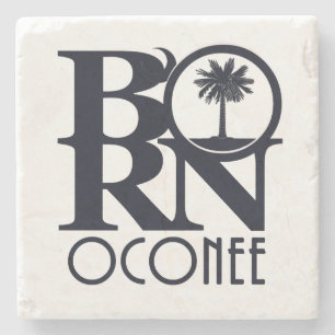 BORN Oconee SC Stone Coaster