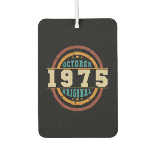 Born October 1975 Orginal Retro Car Air Freshener