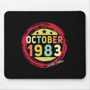 Born October 1983 Vintage Gift Mouse Pad