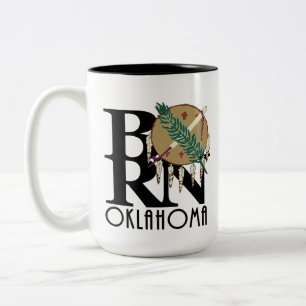 BORN Oklahoma 15oz Two-Tone Coffee Mug