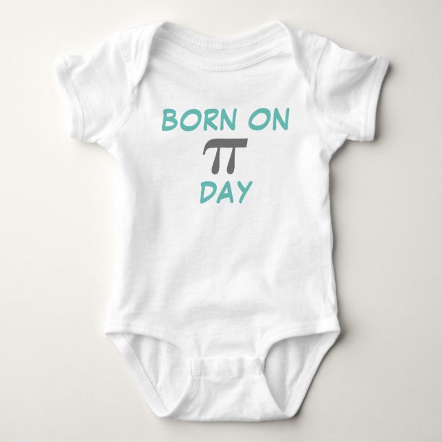 Born on Pi Day Baby Bodysuit (Front)