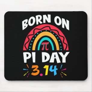 Born On Pi Day Birthday 2025 Rainbow Pi Day Math T Mouse Pad
