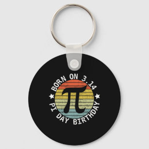 Born On Pi Day Birthday Happy 14 March Pi Day Teac Key Ring