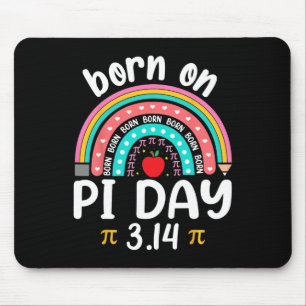 Born On Pi Day Birthday Happy Pi Day Math Teacher Mouse Pad