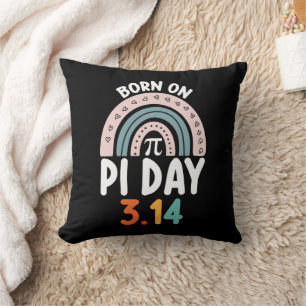 Born On Pi Day Birthday Math Funny Cushion