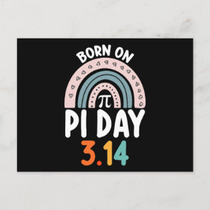 Born On Pi Day Birthday Math Funny Postcard